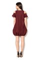 Zee Lane Collection Rochie rosu Bordeaux cu terminatie elastica Femei