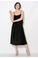 Zee Lane Collection Rochie neagra catifelata cu cordon Femei