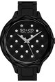 SO&CO New York Черен часовник Lenox с кристали Жени