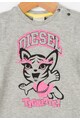 Diesel Tricou gri melange cu imprimeu stralucitor Fete