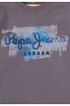 Pepe Jeans London Bluza gri cu imprimeu logo Golders Baieti