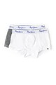 Pepe Jeans London Set de boxeri alb cu gri melange Luca - 2 perechi Baieti