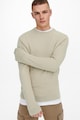 Only & Sons Рипсен пуловер с овално деколте Мъже