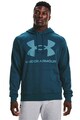 Under Armour Hanorac din fleece cu imprimeu logo si maneci raglan, pentru fitness Rival Barbati