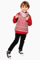 FAMILYSTA® Пуловер с овално деколте и шарки Момичета