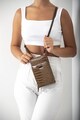 Silver&Polo Geanta crossbody mica cu model piele de sarpe Femei