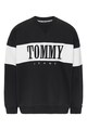 Tommy Jeans Organikuspamut pulóver nagy logóval férfi
