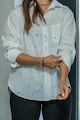 Madlen Риза с десен и дълги ръкави Жени