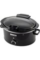 Crock-Pot Slow Cooker  , 5.7 L Manual, cu capac retractabil, 3 setari de gatit, Negru Femei