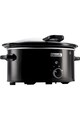 Crock-Pot Slow Cooker  , 5.7 L Manual, cu capac retractabil, 3 setari de gatit, Negru Femei