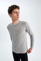 DeFacto Szűk fazonú kerek nyakú texturált pulóver férfi