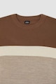 DeFacto Szűk fazonú colorblock dizájnú pulóver férfi