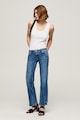 Pepe Jeans London Alex középmagas derekú farmernadrág aszimmetrikus szárvégekkel női