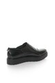 CALVIN KLEIN Pantofi flatform slip-on negri de piele Vikki Femei