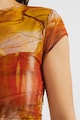 GUESS Bodycon fazonú ruha húzott részletekkel női