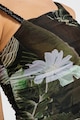 GUESS Dina virágmintás top aszimmetrikus nyakrésszel női