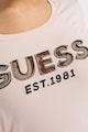 GUESS Тениска по тялото с лого с декоративни камъни Жени
