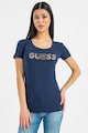 GUESS Tricou slim fit cu aplicatie logo din strasuri Femei