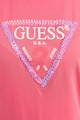 GUESS Tricou supradimensionat cu aplicatii frontale Femei