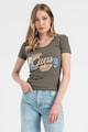 GUESS Tricou slim fit cu broderie logo Femei