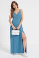 GUESS Rochie maxi de denim cu slit Femei