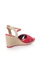 Pepe Jeans London Sandale wedge rosii Shark Basic Femei