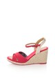 Pepe Jeans London Sandale wedge rosii Shark Basic Femei