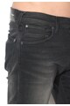 Pepe Jeans London Bermude negre slim fit din denim Chap Barbati