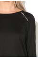 Vero Moda Bluza neagra cu fermoar decorativ Agir Shila Femei