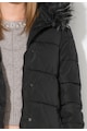 Zee Lane Denim Fekete Bélelt Kabát Kapucnival női