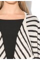 Vero Moda Cardigan asimetric alb unt cu negru in dungi Altha Femei