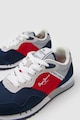 Pepe Jeans London Műbőr és nyersbőr hatású sneaker Fiú