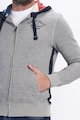 Timeout Cipzáros pulóver hímzett felirattal férfi