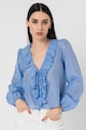 Max&Co Блуза Casetta с коприна с набирания Жени
