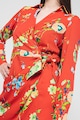 Max&Co V-nyakú virágmintás átlapolt ruha női