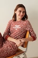 Penti Bluza de pijama cu imprimeu logo Femei