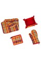 Heinner Home Set bucatarie 15 piese  bumbac, Carouri Galbene Femei