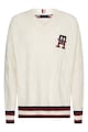 Tommy Hilfiger Pulover relaxed fit cu model torsade Femei