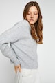 KOTON Bordázott pulóver rövid gallérral női