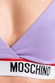 Moschino Sutien cu cupe triunghiulare si banda logo Femei