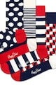 Happy Socks Унисекс дълги чорапи с принт, 4 чифта Жени