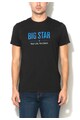 Big Star Tricou negru cu imprimeu text Bruno Barbati