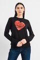 Love Moschino Logós modáltartalmú pulóver női