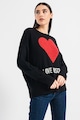 Love Moschino , Пуловер с вълна с лого Жени