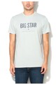 Big Star Tricou albastru Cambridge cu imprimeu text Bruno Barbati