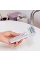 Panasonic Epilator  , Wet & Dry, Cordless, 2discuri & 60 pensete, Senzor presiune, Discuri duble, Cap flexibil si pivotant la 90°, 3 viteze, Alb/Roz Femei