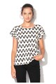 Denim Hunter Tricou cu imprimeu zig-zag Femei