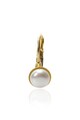 Perles Addict Cercei aurii cu perle albe Femei