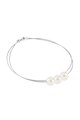 Perles Addict Colier Omega cu perle albe Femei