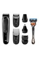 Braun Aparat de barbierit, tuns barba si parul corporal  MGK3060 8-in-1, 4 piepteni, 13 lungimi, Negru + Aparat Gillette ProGlide Fusion inclus Barbati